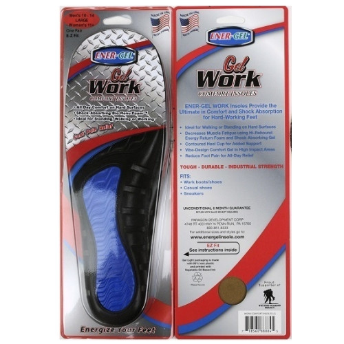 Gel Work Insoles Made in USA
